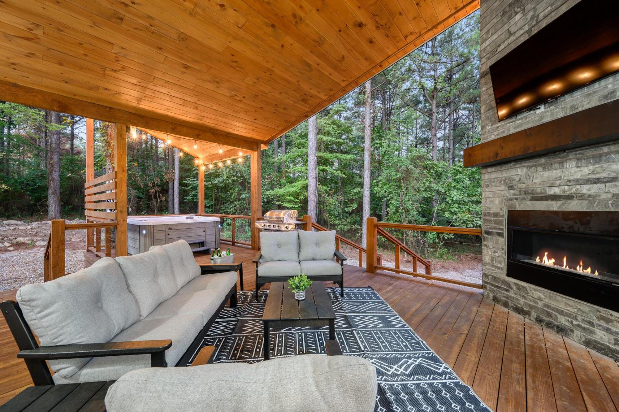Two Knights Luxury Cabin Broken Bow Exterior foto